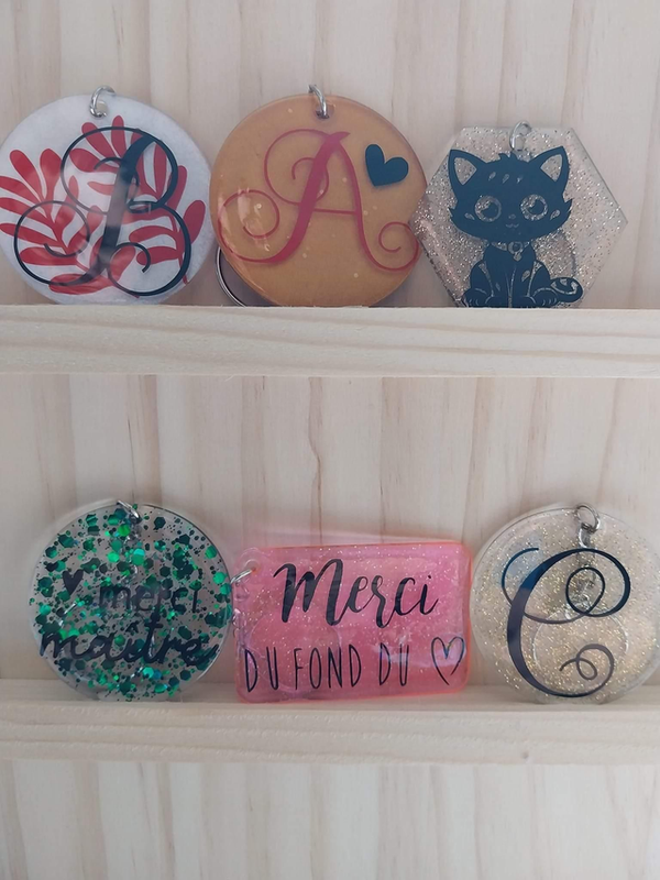 Porte clefs résine