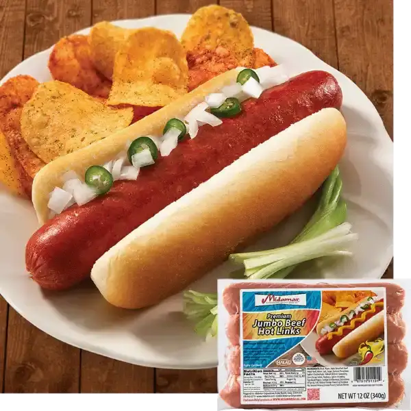 Halal Jumbo Beef Hot Links