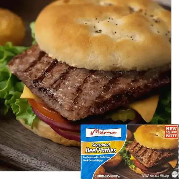 Halal Quarter Pound Seasoned Beef Patties