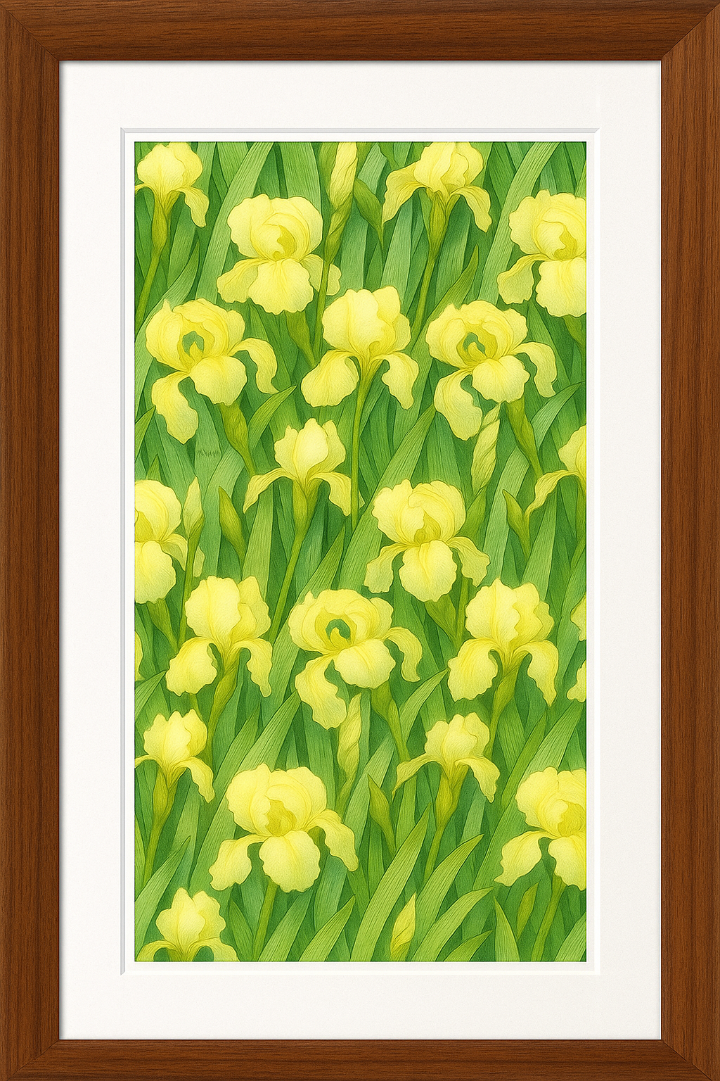 Jugendstil Collection - “Yellow Irises”
