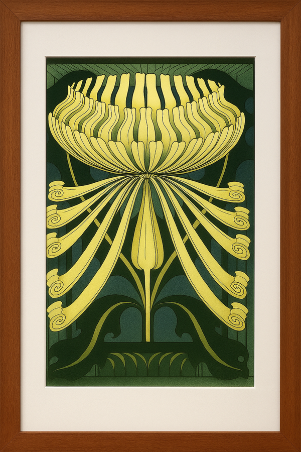 Jugendstil Collection - “Golden Chrysanthemum”