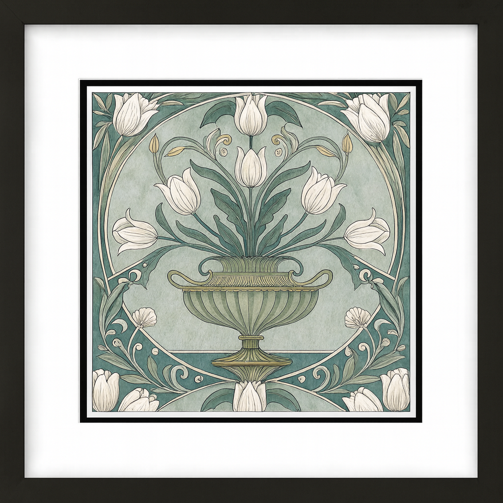 Jugendstil Collection - “Tulips in Urn”