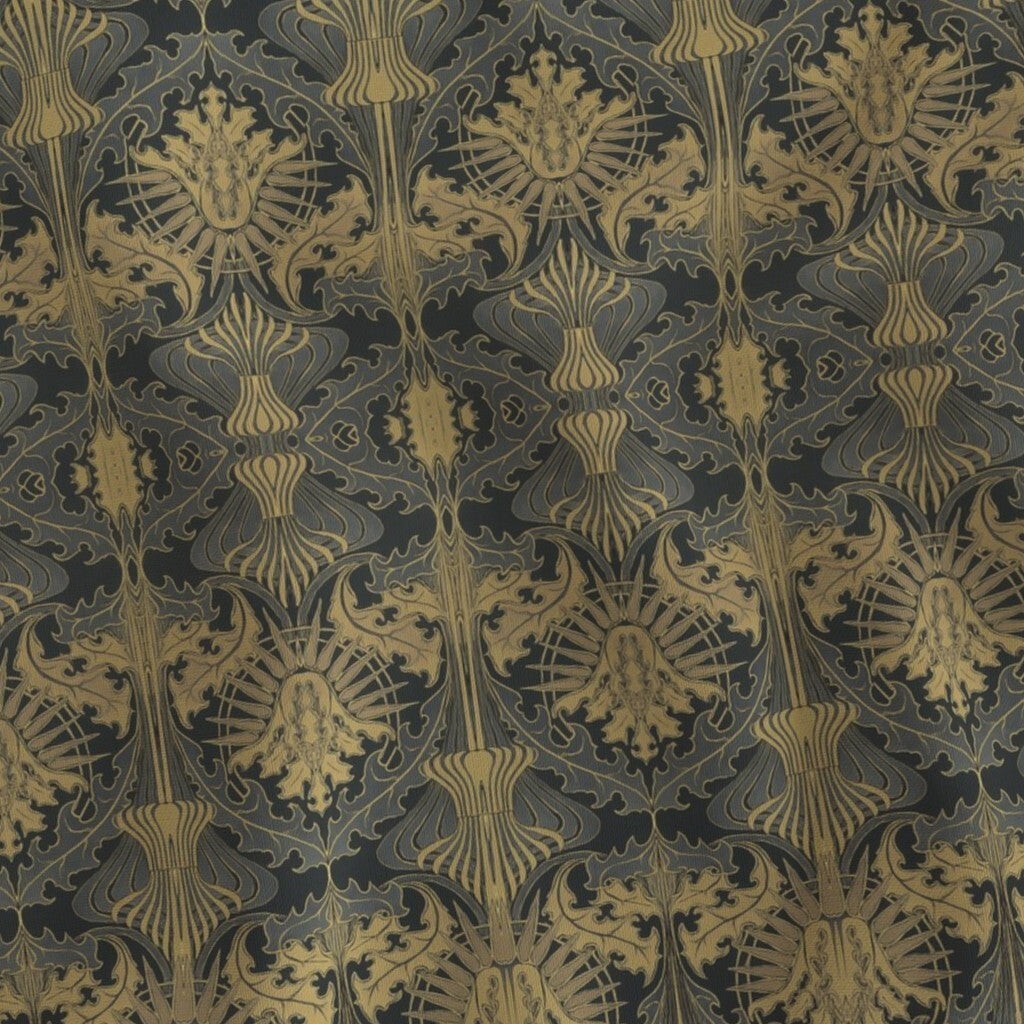 Fabric in Art Nouveau Tulip and Thistle