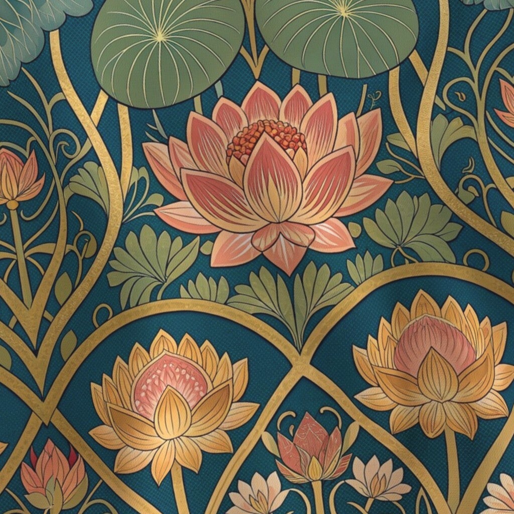 Fabric in Water Lilies
