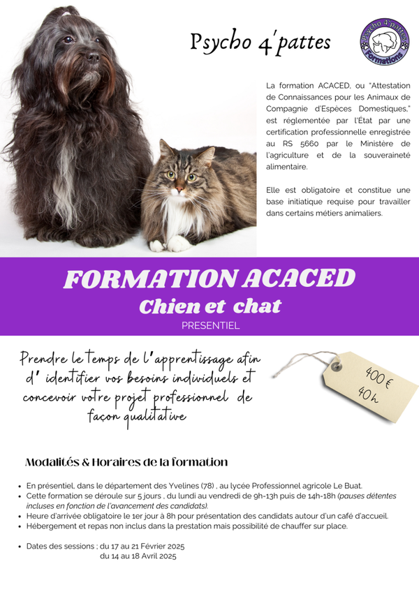 SOLDE - Formation PRESENTIEL - ACACED CN et CT