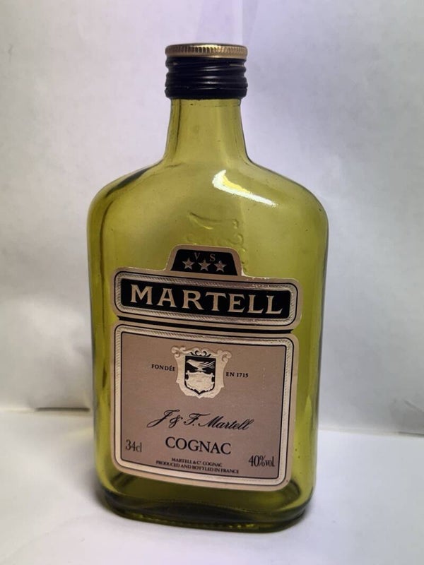 Empty Martell Cognac Bottle 34cl Candle Holder Arts Crafts