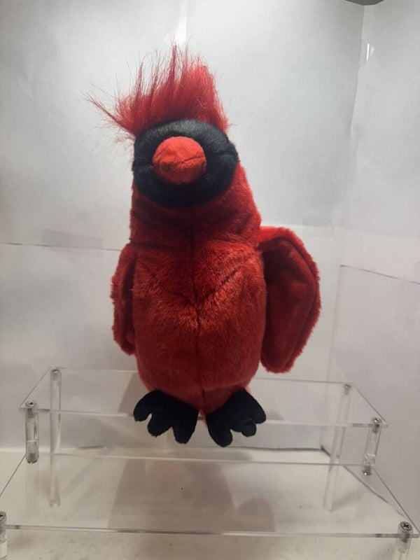 TY Beanie Buddies Cardinal Red Bird Plush Soft Toy Stuffed Animal Tags 11" 2001