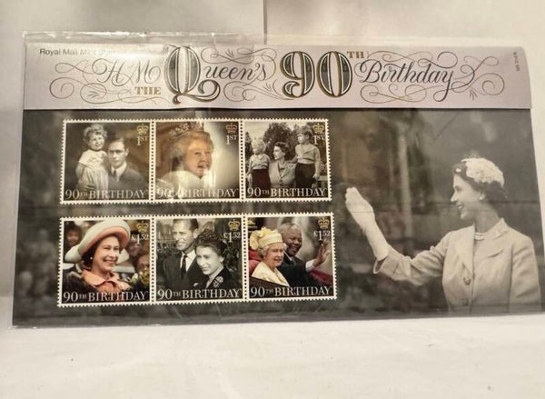 HM Queens 90th Birthday 2016 GB Stamps Presentation Pack No.525