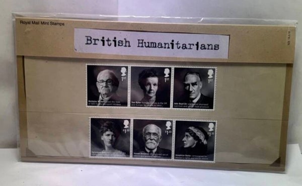 BRISTISH HUMANITARIANS Royal Mail Presentation Pack 523  MNH 2016  mint stamps