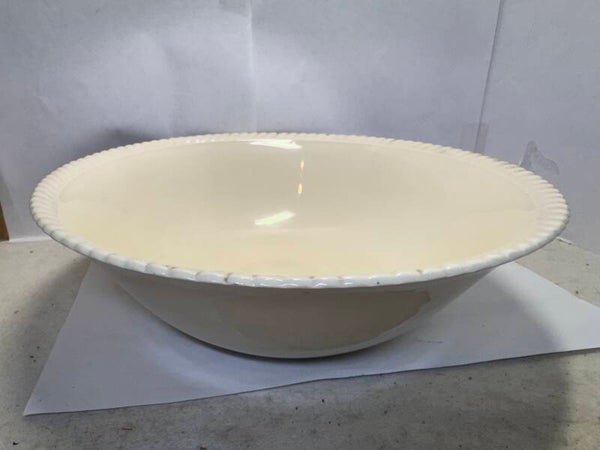 Vintage Johnson Bros Old English Creamware Mixing / Serving Bowl Made in England