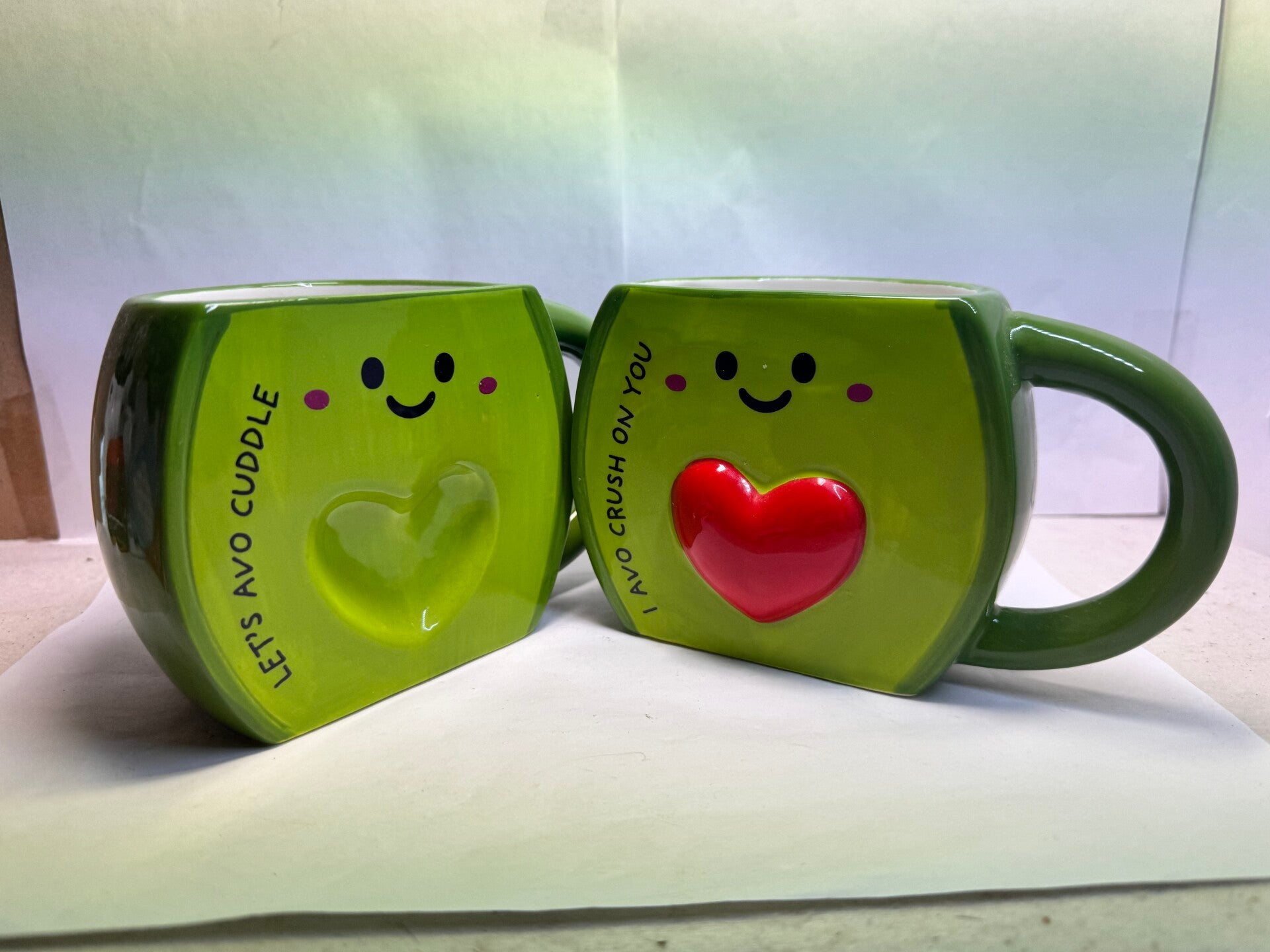 Cute Avocado Couple Mug Set Let’s Avo Cuddle & I Avo Crush On You