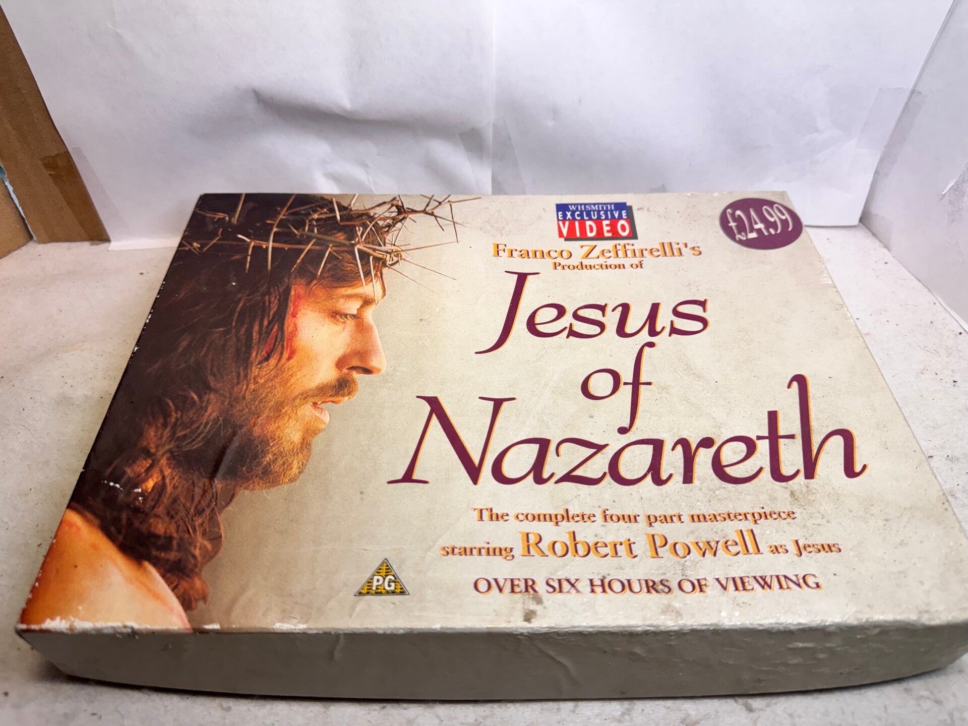 Franco Zeffirelli's 'Jesus Of Nazareth' Box Set (VHS) Video Set WHSmith 1992