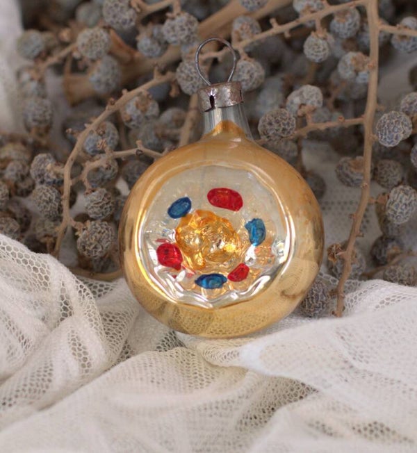 Vintage kerstbal ''deuk''