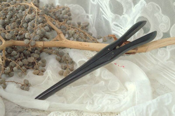 Vintage ebbenhouten handschoenspanner