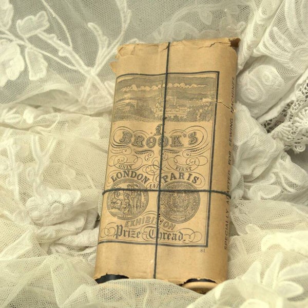 Oude Engelse verpakking  Brooks naaimachinegaren