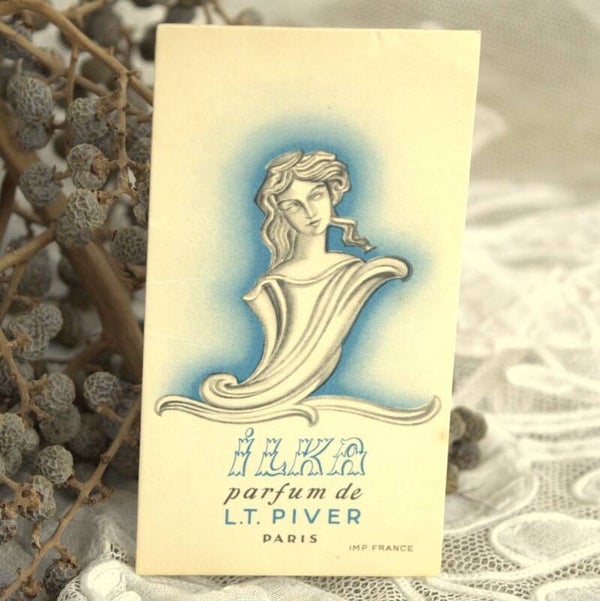 Vintage parfumkaartje lka parfum van L.T.Piver