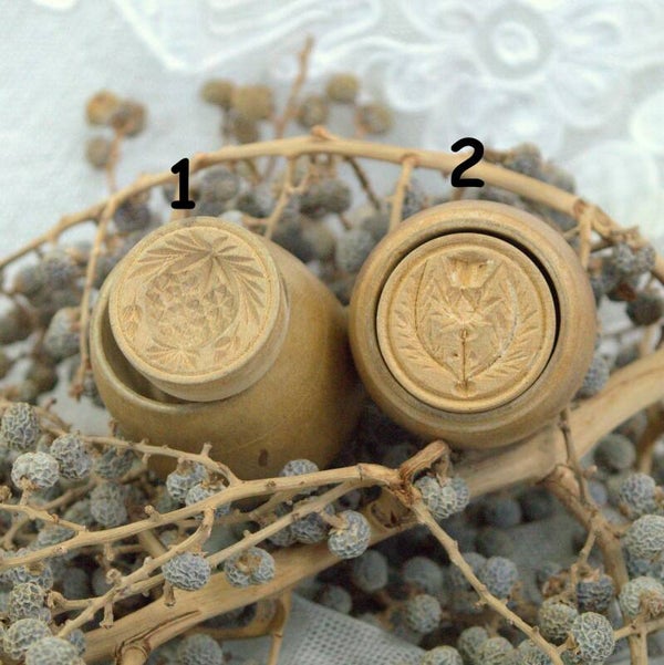 Vintage houten boter figuurtjes maker