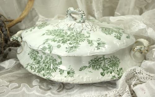 Antiek porseleinen serveerschaal