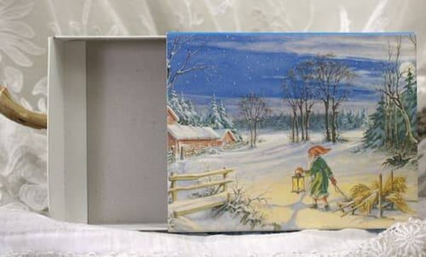 Brocante kerstdoosje