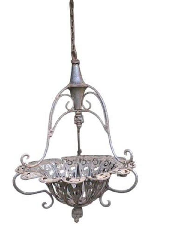 Brocante metalen planten hanger