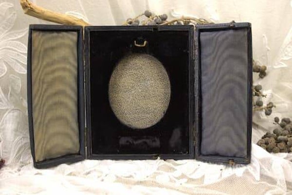 Luxe Vintage Fluwelen Fotolijst – Donkerblauw & Inklapbaar