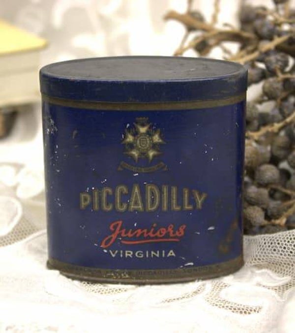 Vintage Picacadilly blauw sigaretten blikje