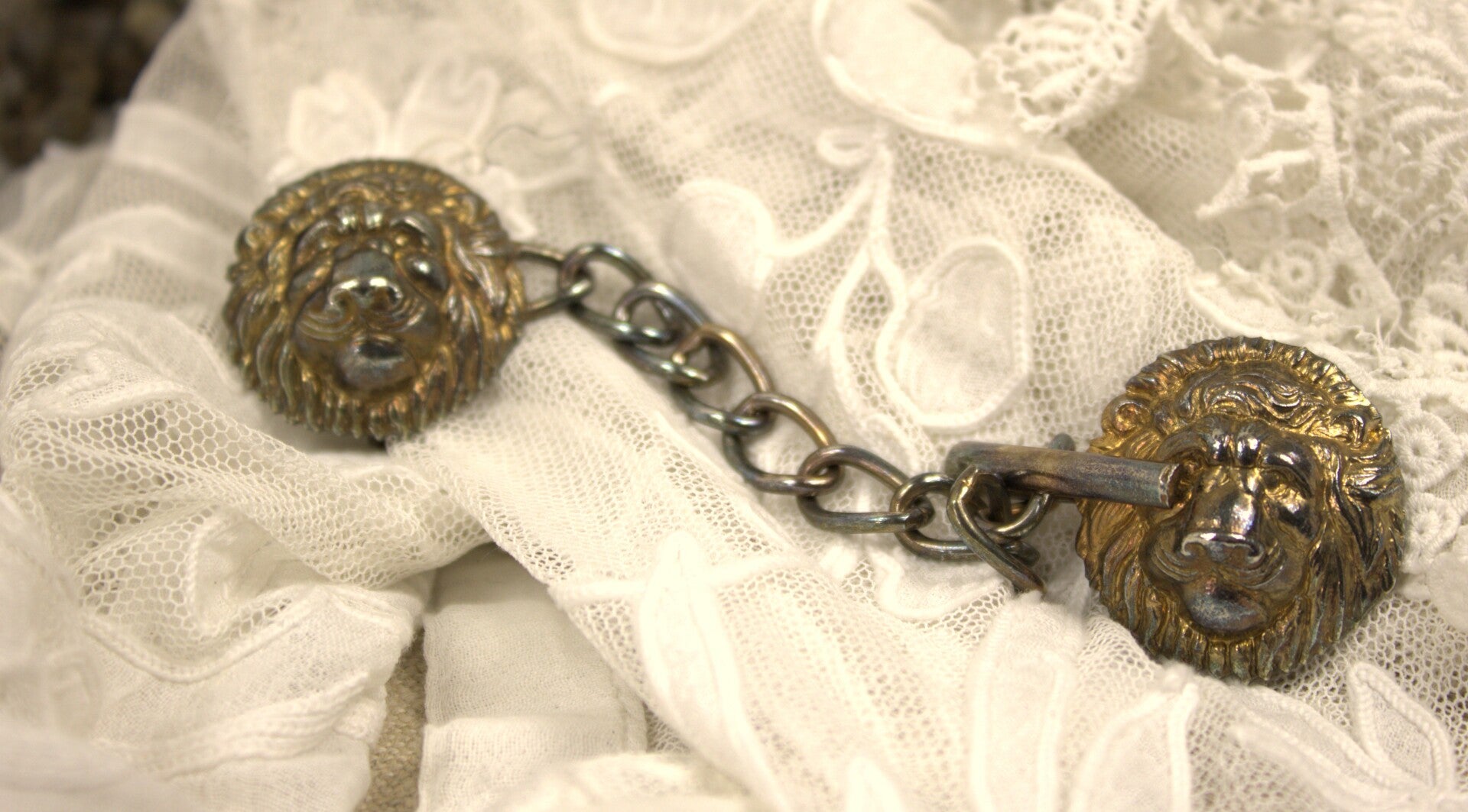 Vintage capesluiting met stoere leeuwenkoppen