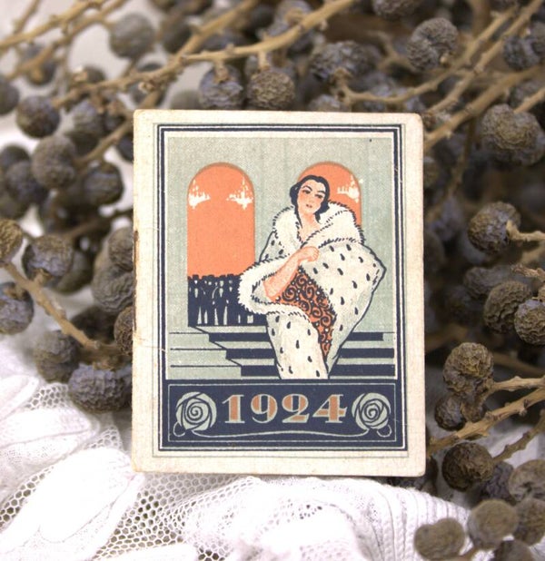 Vintage Frans reclame kalendertje  uit 1924