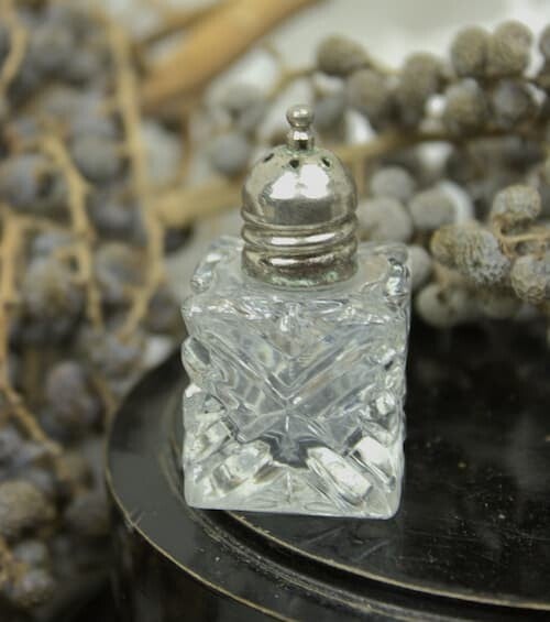 Vintage glazen zout strooiertje