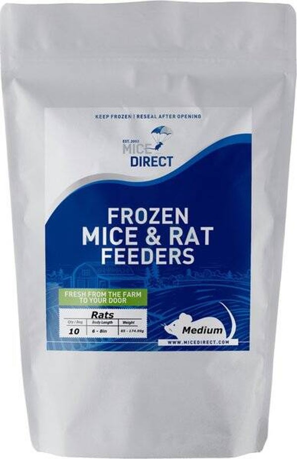 MiceDirect Frozen Feeders Snake Food, Rats, Mediums