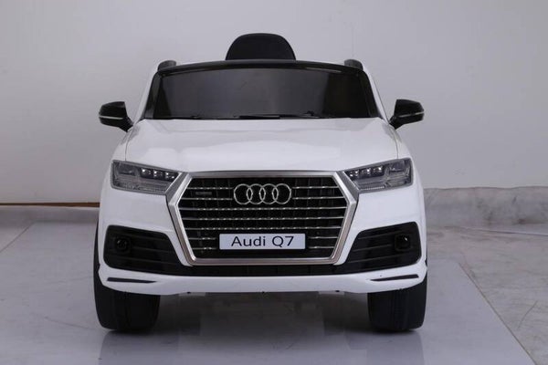 Elektrische Kinderauto Audi Q7 Wit 12V Met Afstandsbediening
