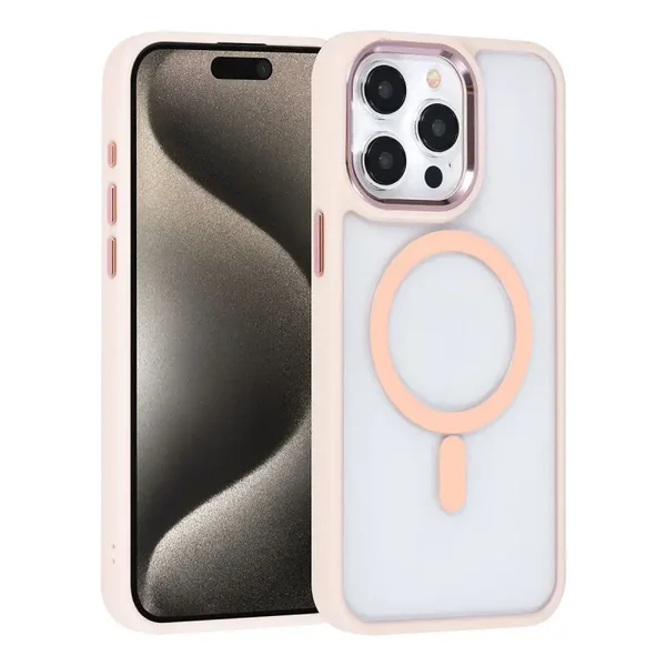 UNIQ Accessory iPhone 15 Pro Max Backcover hoesje Magsafe - Roze