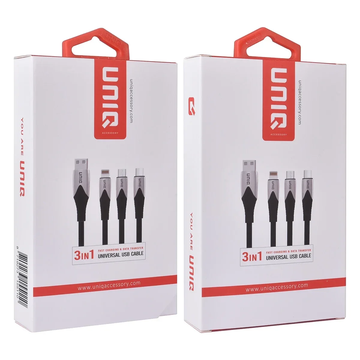 3 in 1 USB Oplaad- en dataoverdracht kabel van UNIQ Accessory