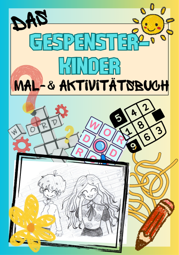 Gespensterkinder Mal- und Rätselbuch
