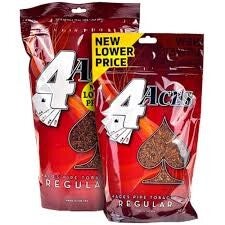 16oz -6oz 4 Aces Regular Pipe Tobacco (Red)
