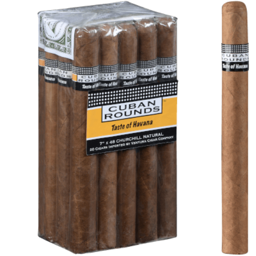 Cuban Rounds Churchill Natural 20 Ct. Bundle 7.00X48