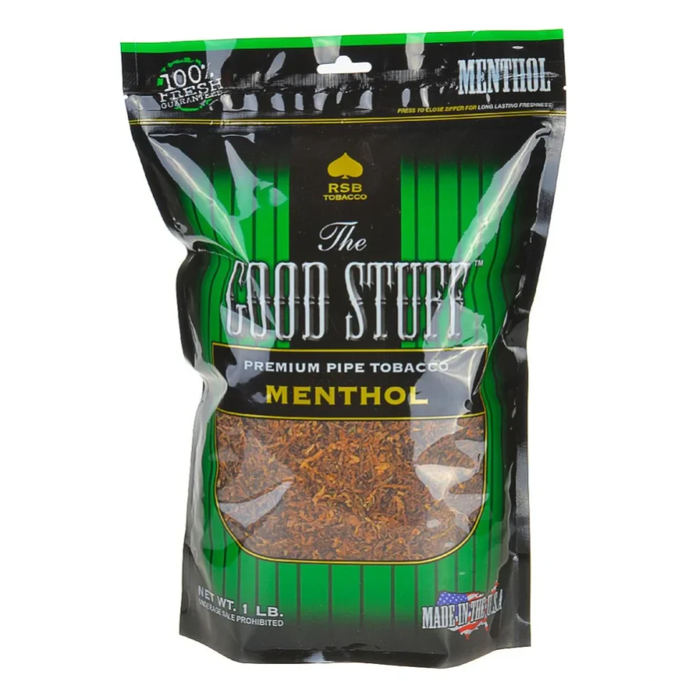16oz - 6oz Good Stuff Menthol Pipe Tobacco Gold