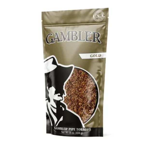 16oz - 6oz Gambler Pipe Tobacco Gold