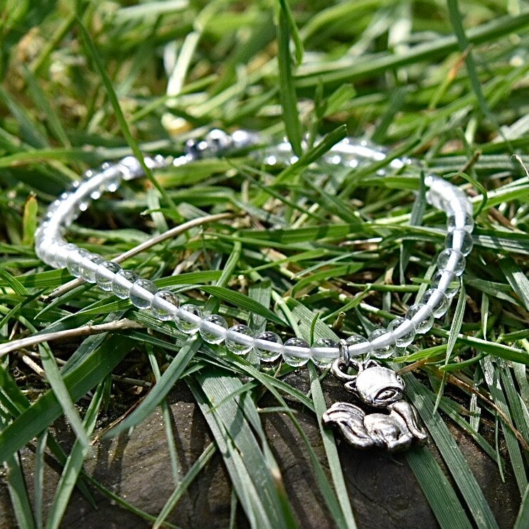 Amethist en Tourmalijn kralen armband 