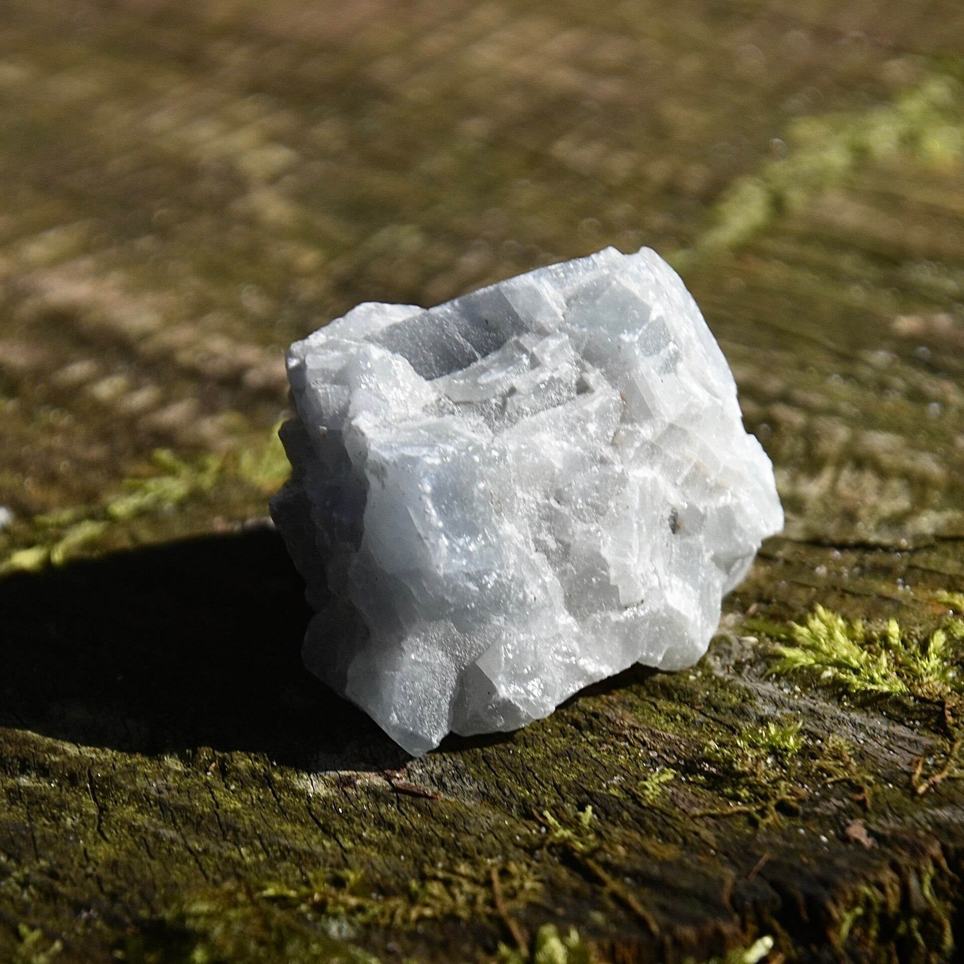 Ruwe Blauwe Calciet  4–5 cm