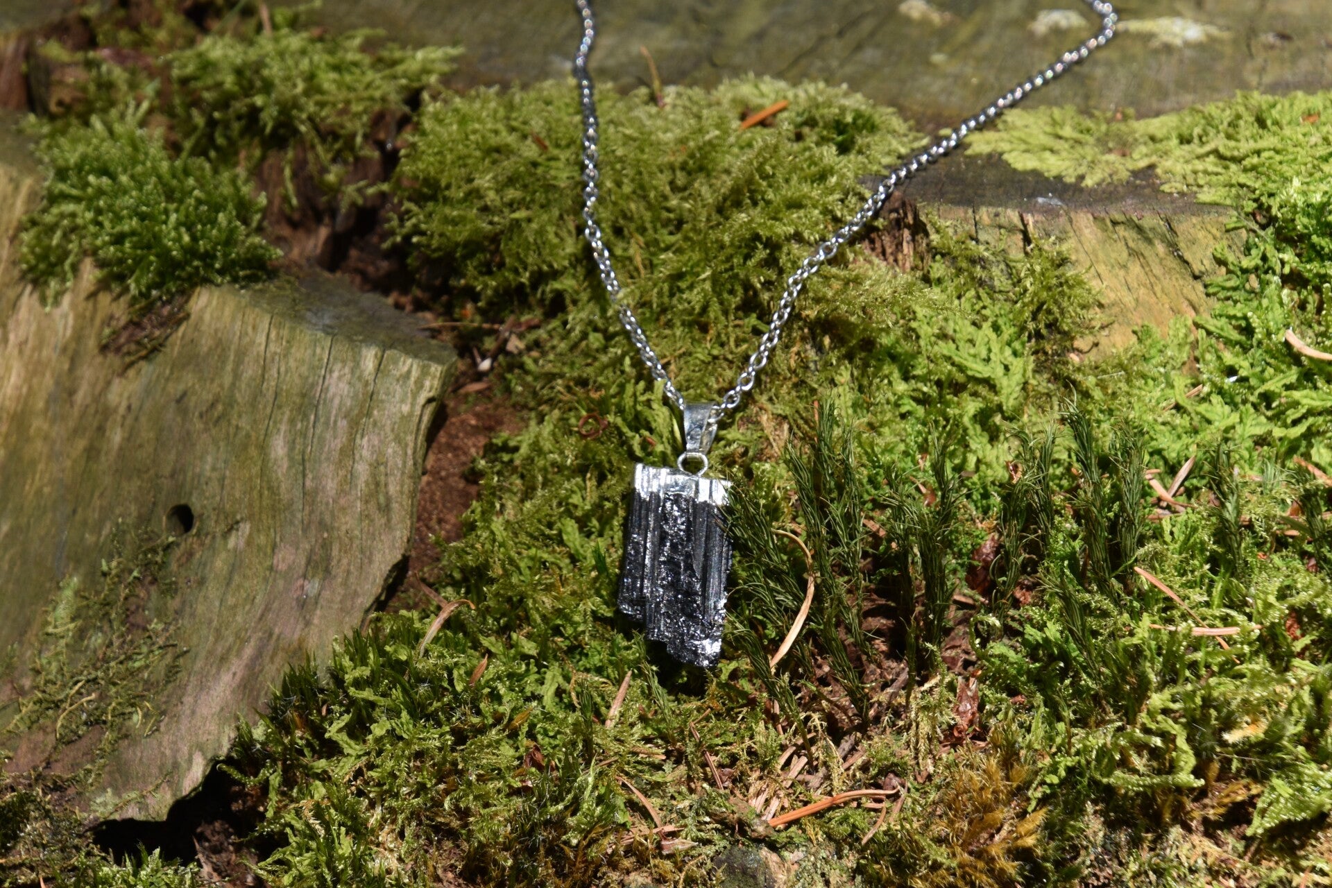 Ruwe Tourmalijn ketting