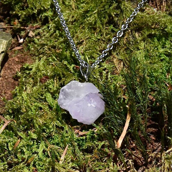 Ruwe Amethist ketting