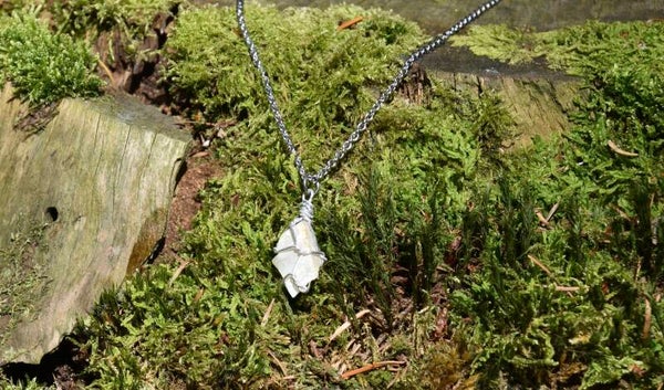 Ruwe Maansteen ketting