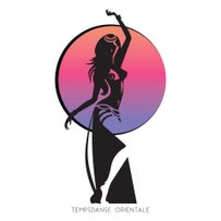 logo d'une danseuse orientale, un graphique moderne à deviner. couleur noir, cercle violet, animation de mariage, école de danse suisse, le landeron, neuchâtel animation de mariage