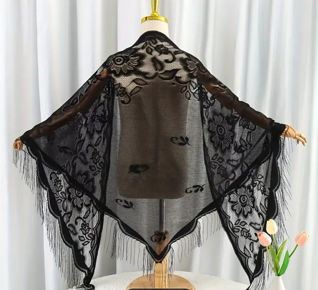 foulard châle triangulaire