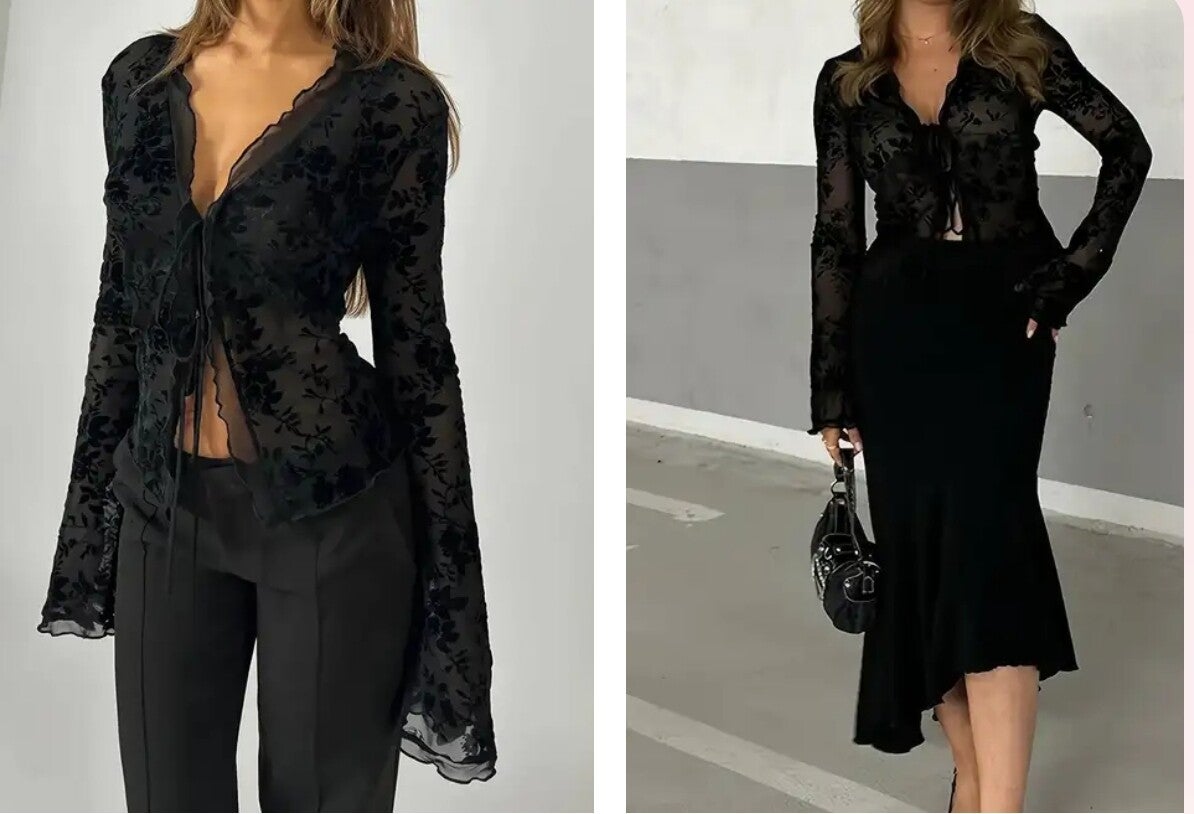 chemisier blouse dentelle