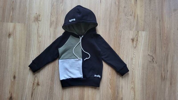 Hoodie colorblock 86/92