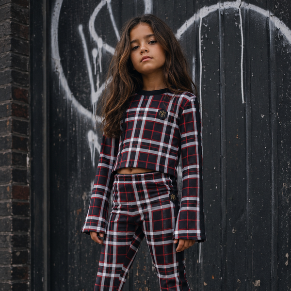 Urban Tartan Flare Top
