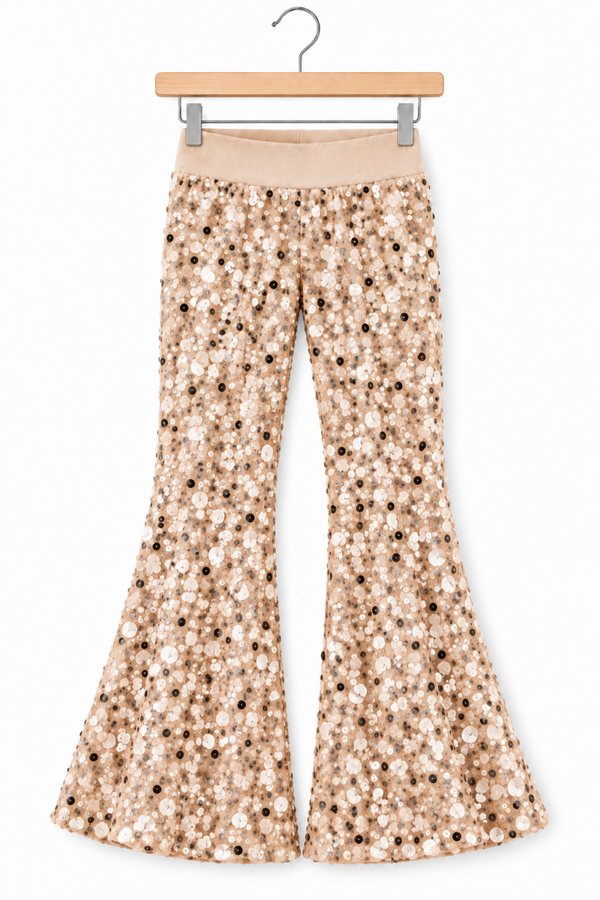 Flared GLITTER (goud)