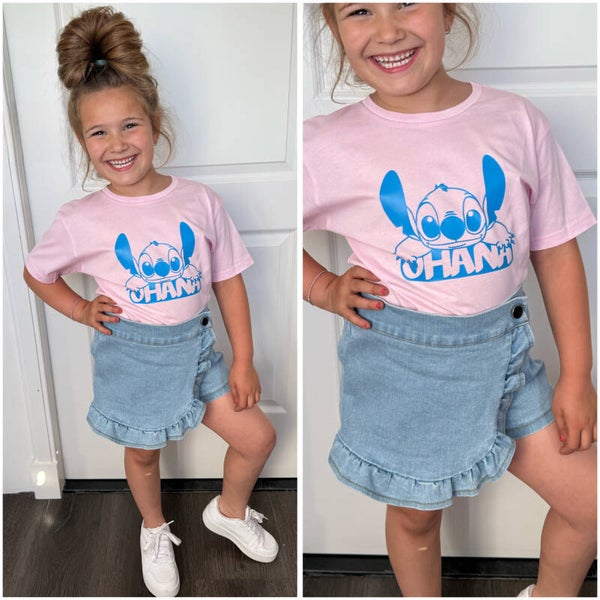 Stitch Ohana (roze/blauw)